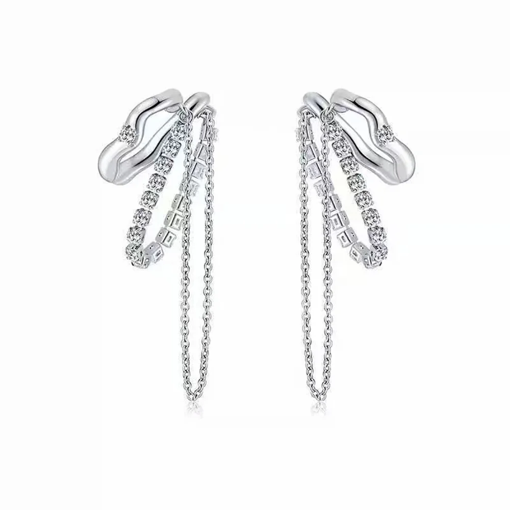 

Metal Dangle Fashion Jewelry Tassel Ear Bone Clip for Women Girls