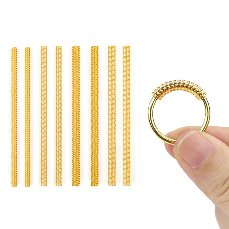 

4 Pieces Ring Adjuster Jewelry Tightener Resizer Loose Ring Fixed Ring Tightener