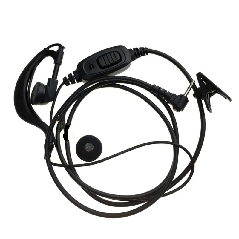 5 pack a lot 2.5 1 Pin G Shaped Earhook Headset PTT Mic Earpiece for HYT Hytera Two Way Radio TC1688 TC310 TC-1688 TC-310 TC-320