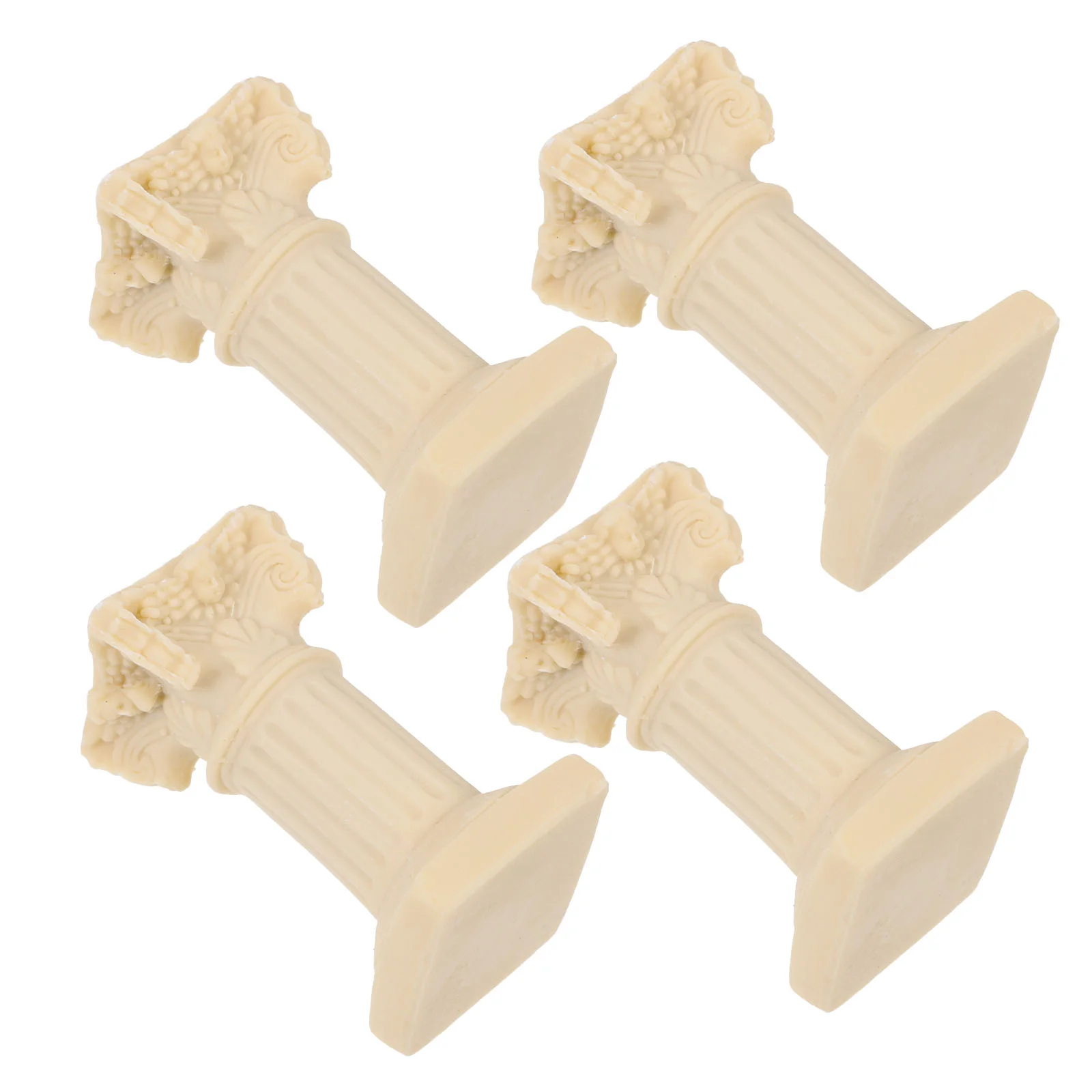 

5 Pcs Roman Column Decoration Candlestick Gardening Supplies Base Flowerpot Resin Indoor Ornament