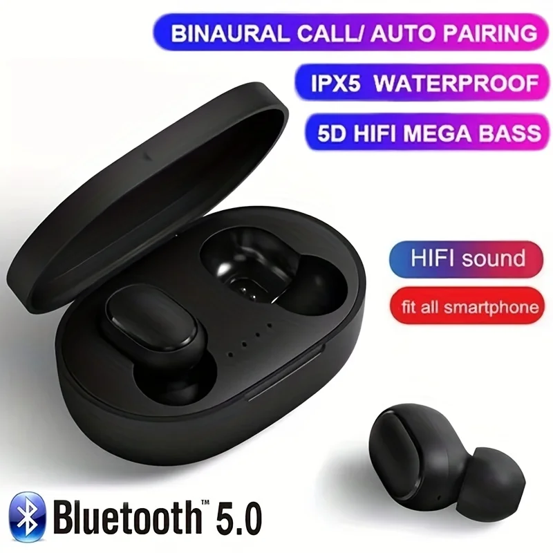 

[BT5.0, HIFI Sound] TWS Wireless Earphones IPX5 Waterproof Sport BT Headset Noise Cancelling Headphones Mini In Ear Earbuds