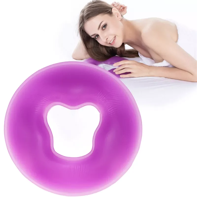 

2023 Soft Face Pillow SPA Massage Silicone Face Relax Cradle Cushion Bolsters Pillow Pad Beauty Care Non-slip Gel Massage Pillow
