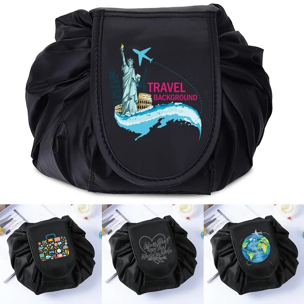 Женская косметичка на шнурке дорожная портативная ленивая