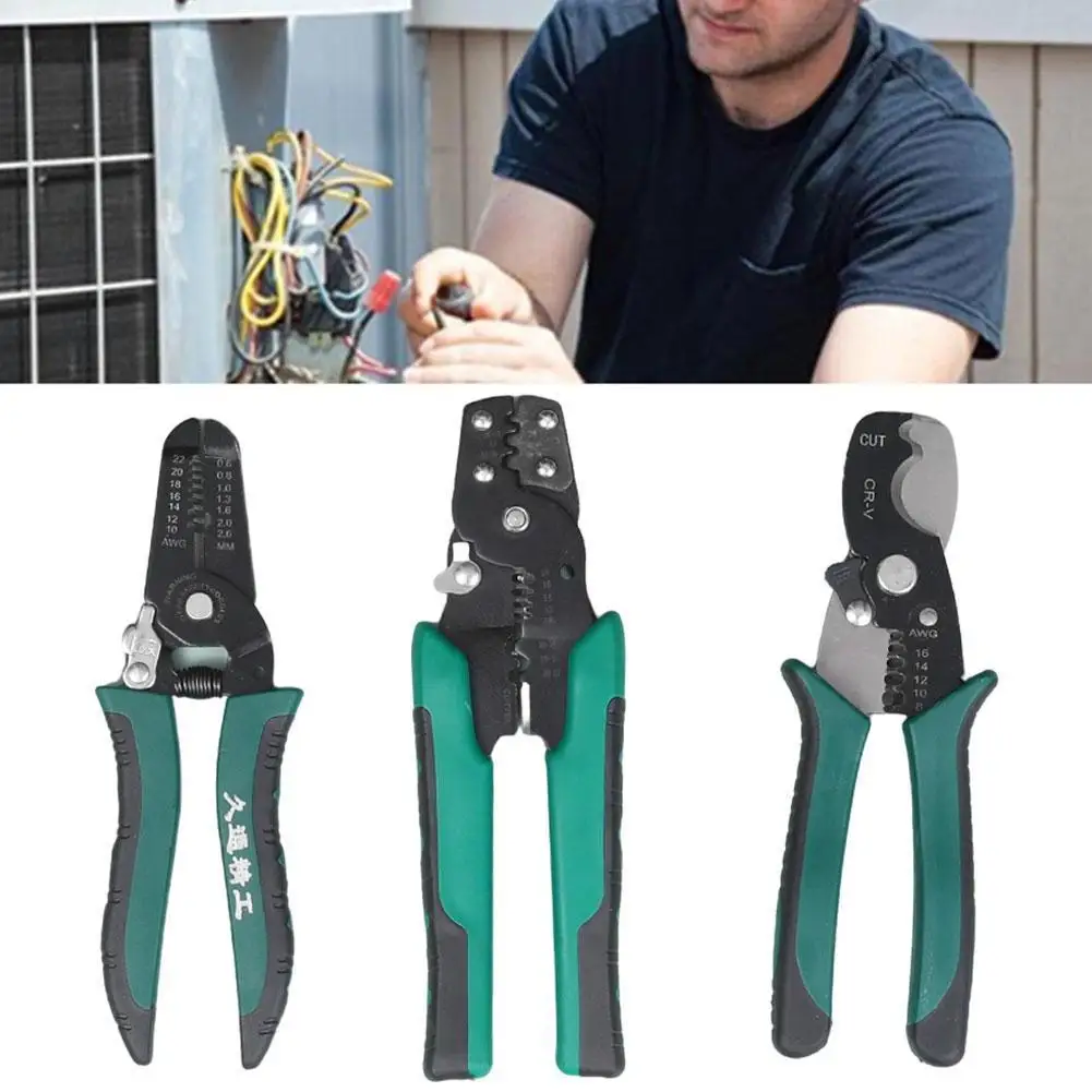 

Multi Pliers Crimping Plier Multi Tool Wire Stripper Multitool Functional Snap Ring Terminals Crimper Wire Tool Plier Hand Tools
