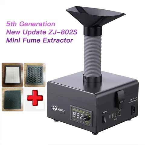 150 Вт приспособление для пайки двигателя с 6 шт. фильтром из хлопка, модернизированный мощный вентилятор, портативный сварочный дымопоглотитель