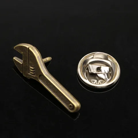 Мужская медная брошь акрил