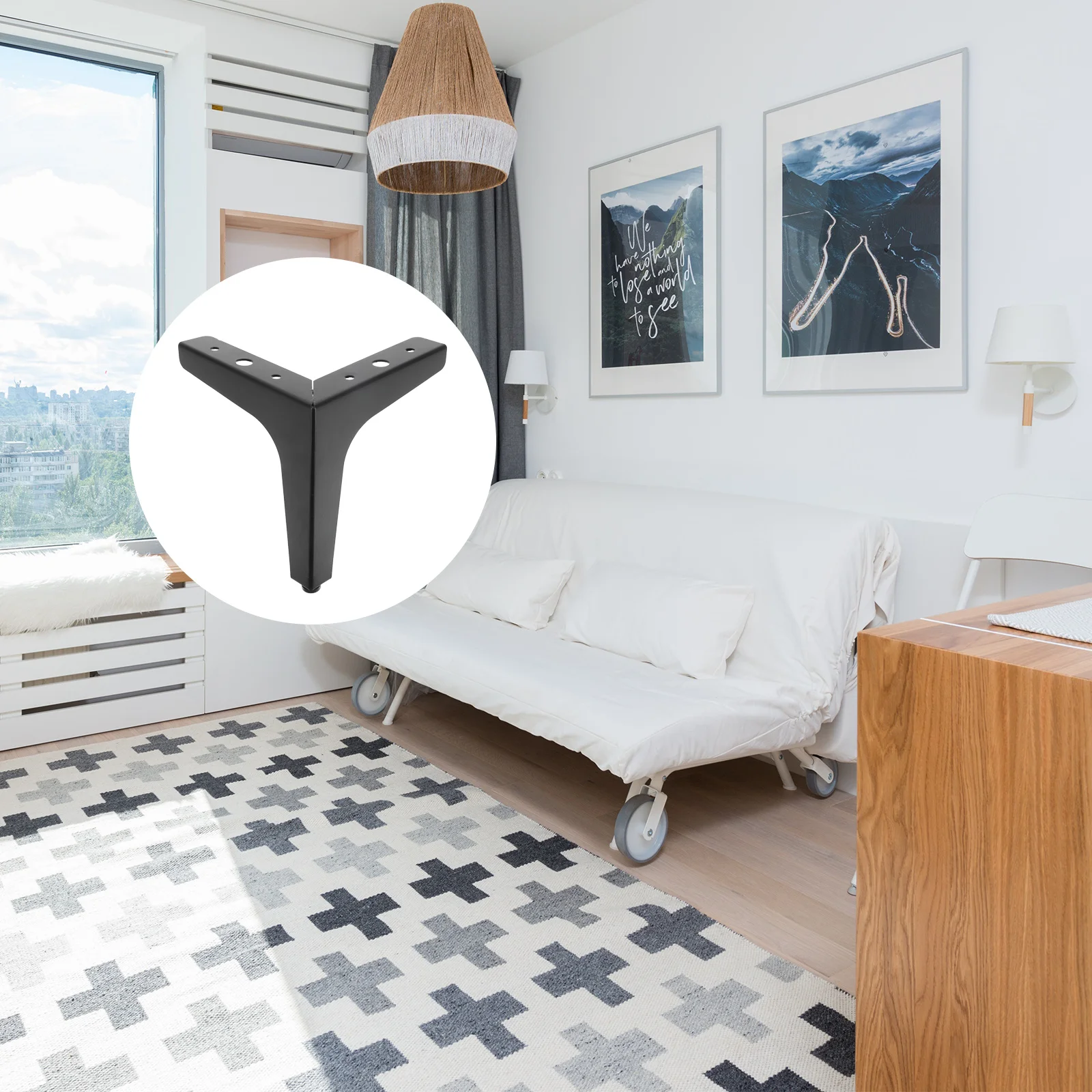 

Support Foot Furniture Support Leg Good Durable Safe Nice Cabinet Foot Sofa Feet Cabinet Leg for Home