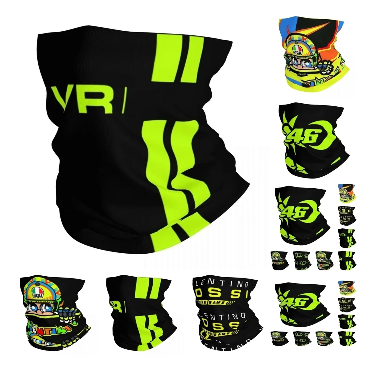 Moto-Gp Rossi Race Бандана на шею с принтом Мотоцикл Мотокросс Волшебный шарф