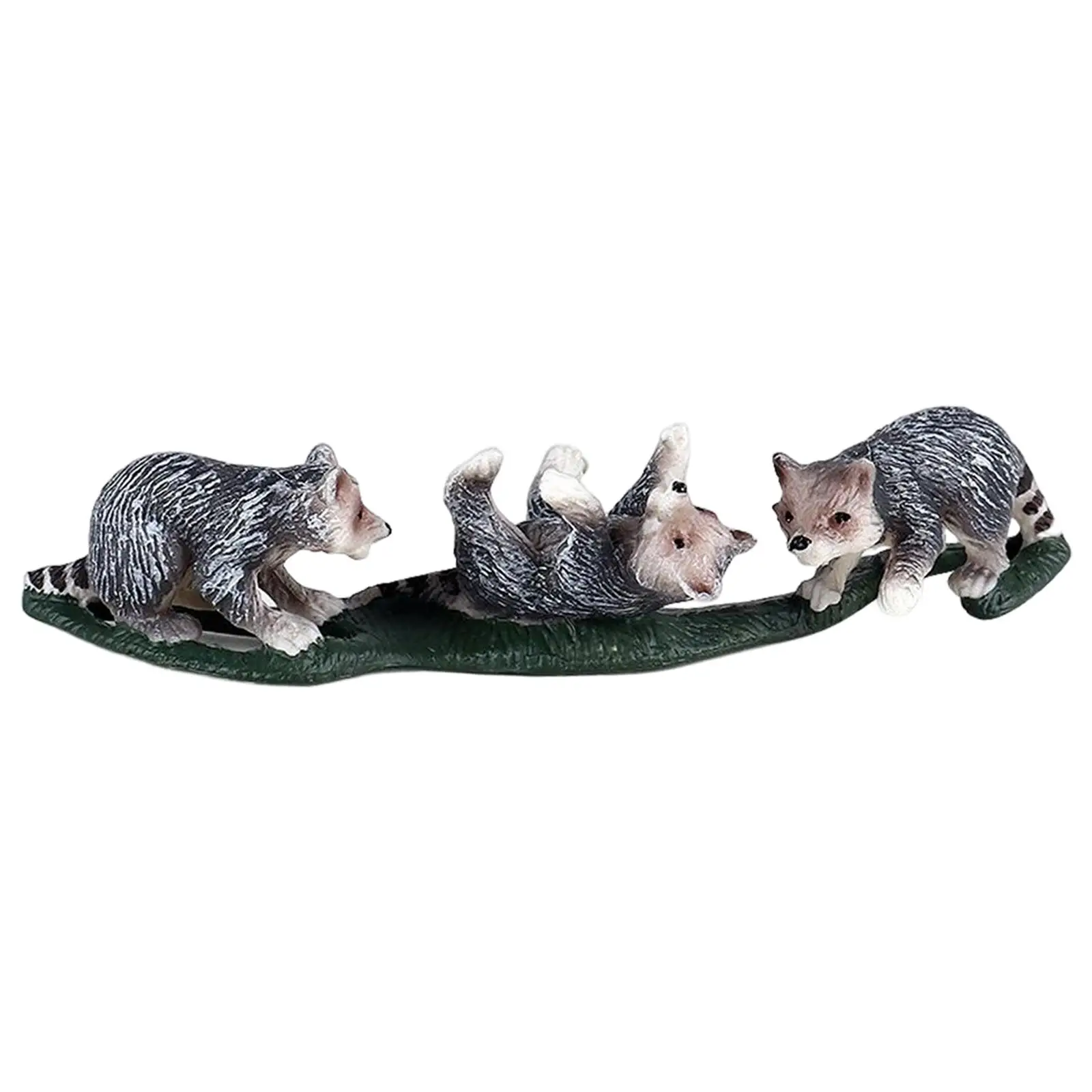 

Wildlife Animal Figurines Northern Raccoon Miniature for Cupcake Toppers