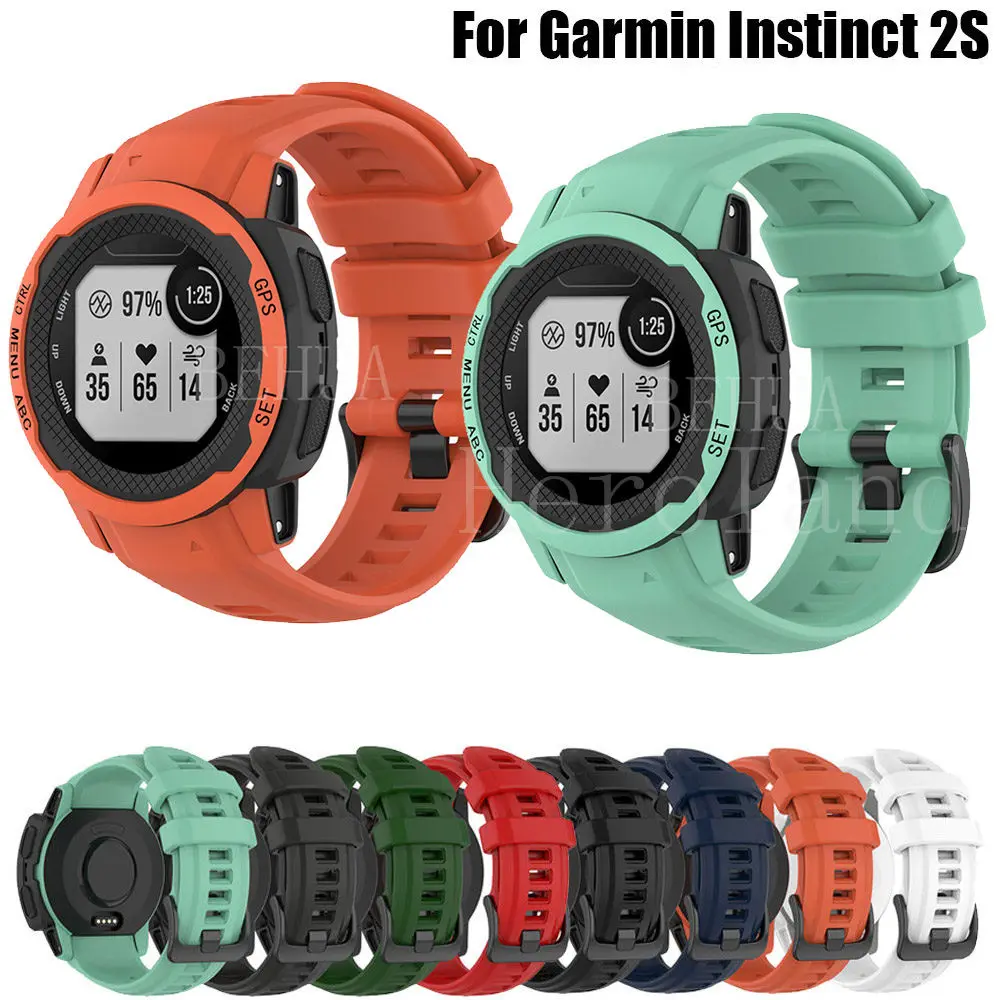 Фото 22 мм силиконовый ремешок для часов Garmin Instinct 2S SmartWatch, браслет, ремешок для часов, спортивный Сменный ремень №1