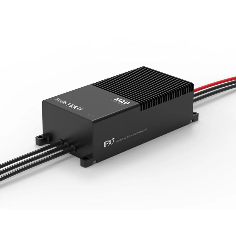 Фото Контроллер двигателя ATV SineSic 15A Pro 600V с высокой плотностью мощности и эффективностью, ручной бесщеточный ESC для двигателей с большим тяговым усилием, для больших дронов №4