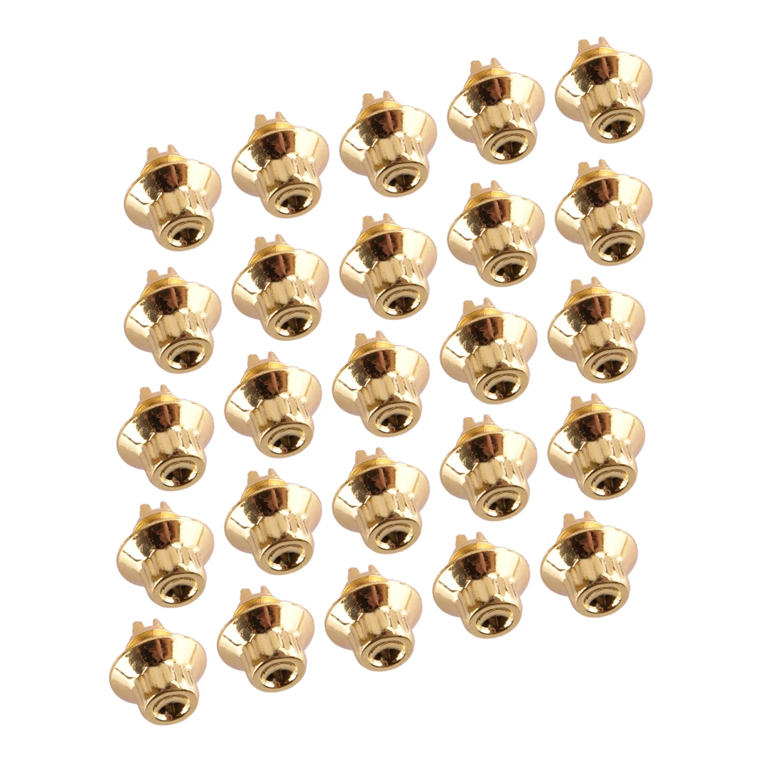 

50Pcs Universal Wheel Rivets Nut Rim Lip Bolt Studs Decoration Gold Plastic