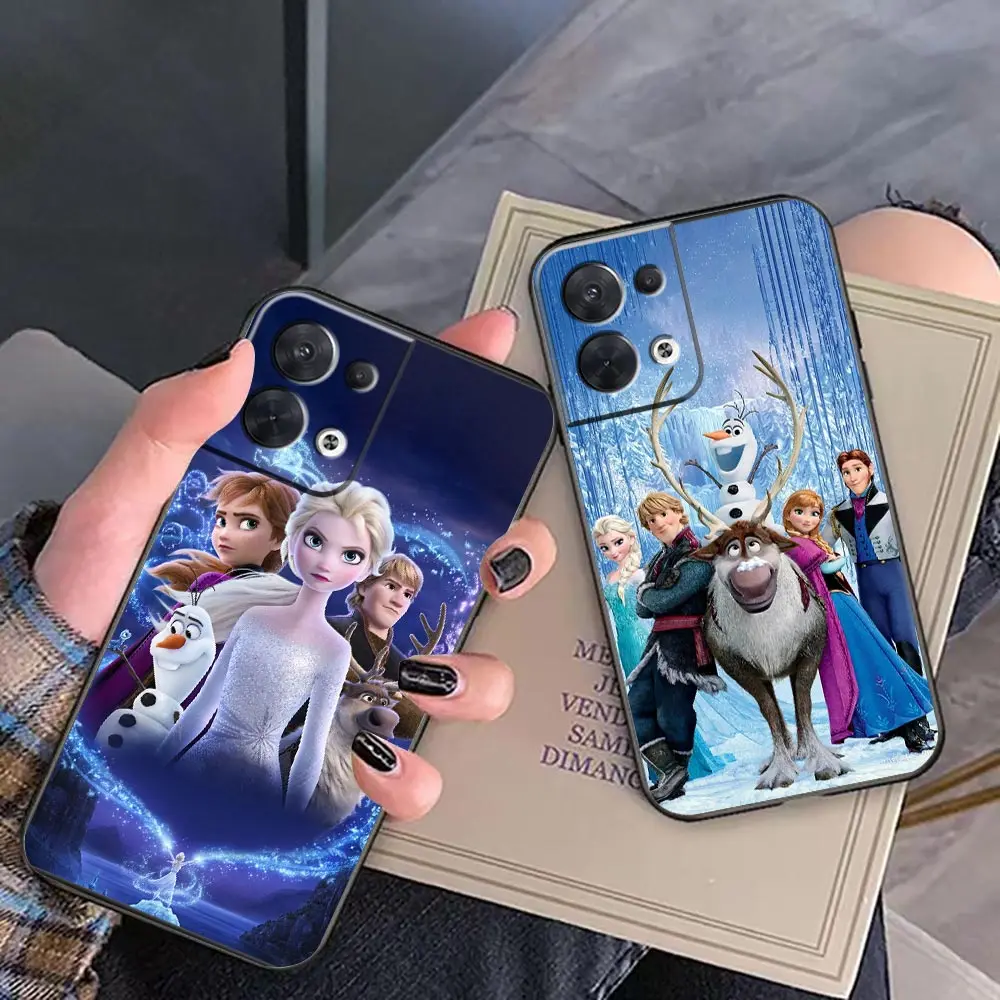 

Funda FINDX5 Case For FIND X5 X3 X2 RENO 10 8 7 7Z ACE RENO6 4G 6Z 5 4 3 Z Pro Plus 5G Case Capa Para Frozen Beautiful Elsa