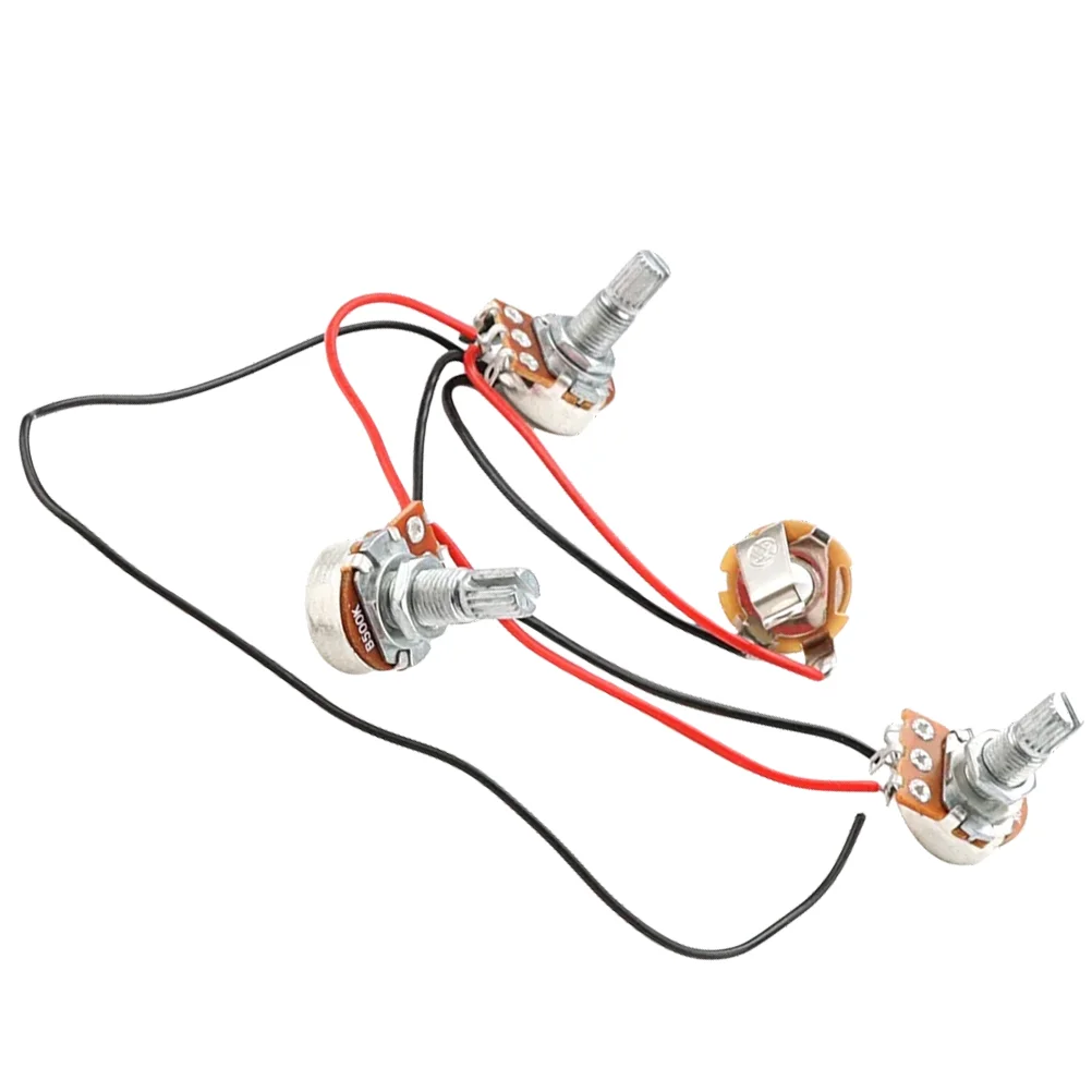 

Guitar Wired Harness Pickup Wiring Parts Replacement Potentiometer Prewired Bass Guitars
