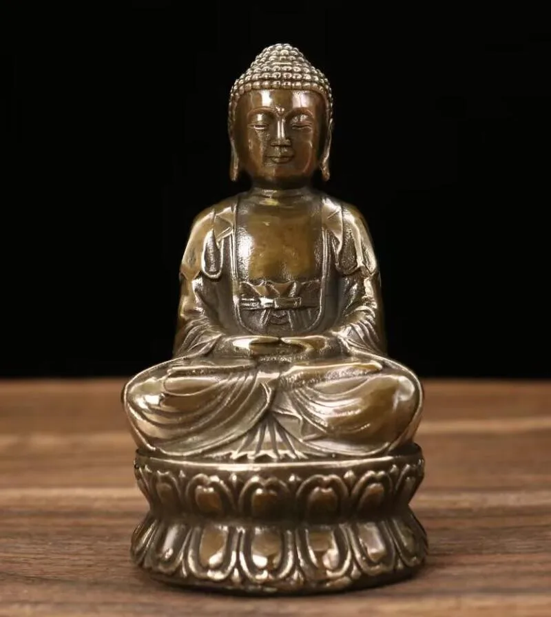 

Retro brass Shakyamuni Buddha household decoration crafts statue