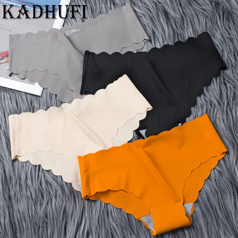 

Женские хлопковые трусики KADHUFI, дышащее однотонное нижнее белье