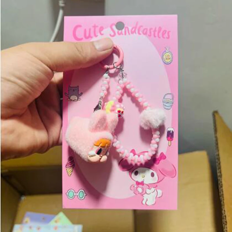 Новый Kawaii Labubu Crybaby × Летающая Маленькая Полицейская Цепочка Рюкзак Подвеска Inspearl