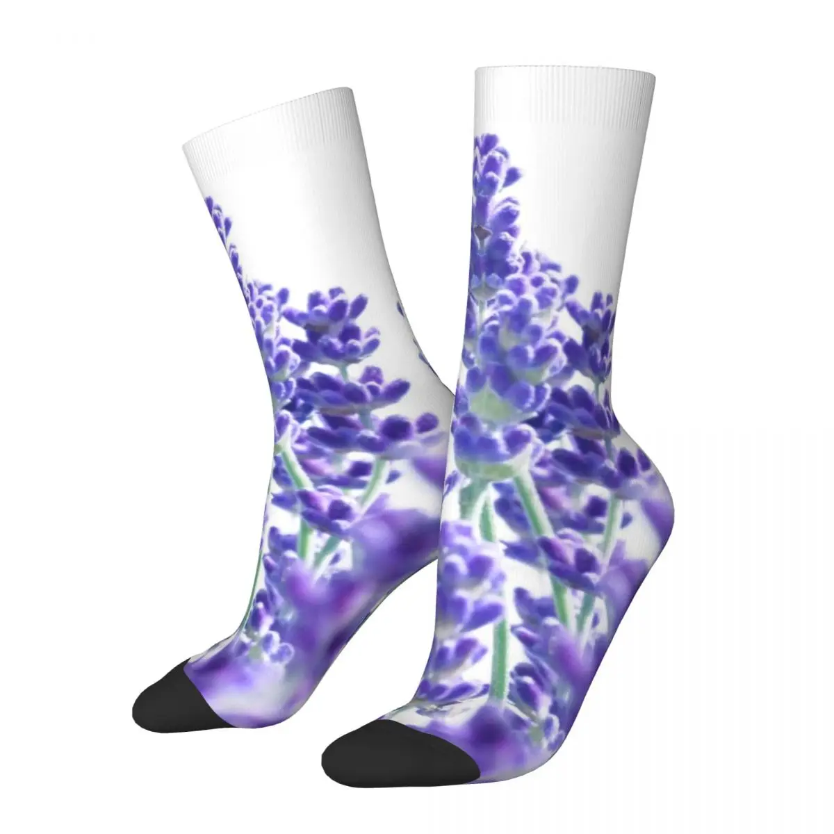 Свежие лавандовые носки зимние чулки с натуральным цветком лаванды кавайные