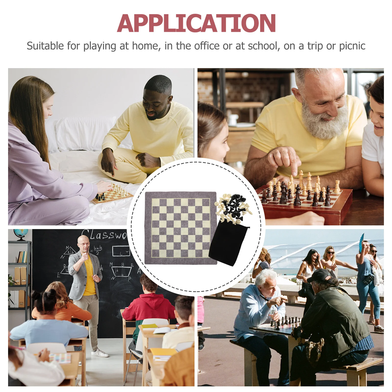 

Plastic Chessboard Chess Chess Sets, Chess for Party Kids Chess Board Game