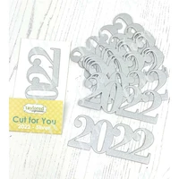 hot sell new diy 2022 holiday decorations metal cutting dies for scrapbooking embossing template paper greeting cards album work