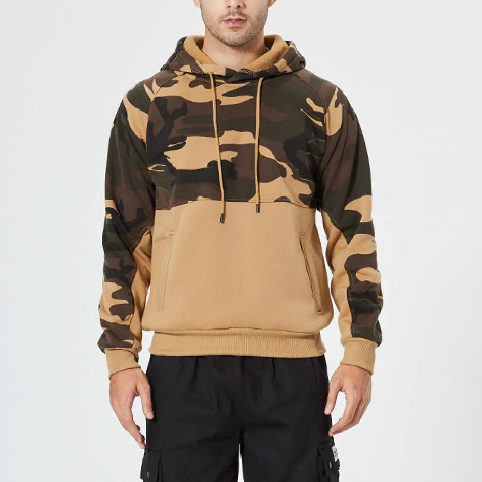 

Men's camouflage hoodies Hip-Pop All-match Baggy sweatshirt grunge harajuku streetwear Casual Pullovers Jumper hoody sudaderas