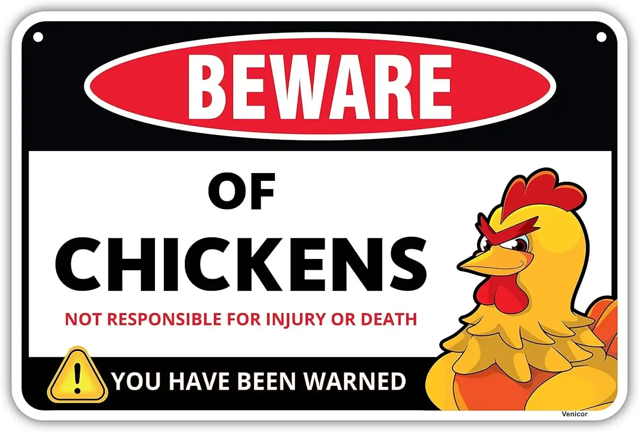 Знаки Венециорского курятника — 8 x 12 дюймов подарки для влюбленных забавный