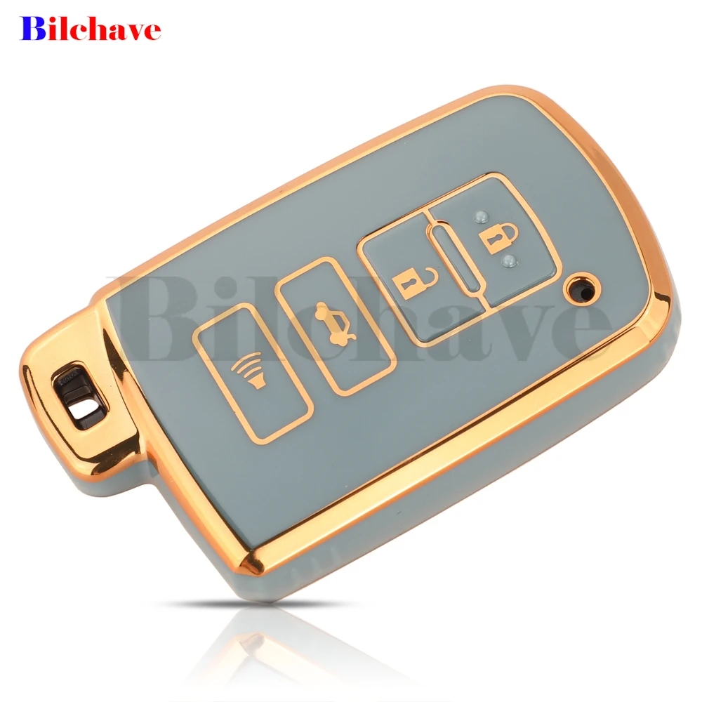 Jingyuqin новый чехол для автомобильного ключа из ТПУ Toyota Corolla Camry RAV4 Highlander Auris CHR Avalon Land