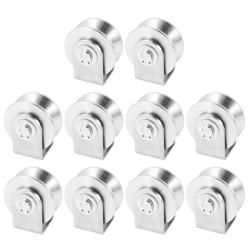 10X 2-дюймовый V-образный ролик шкива из нержавеющей стали 304 роликовый подшипник