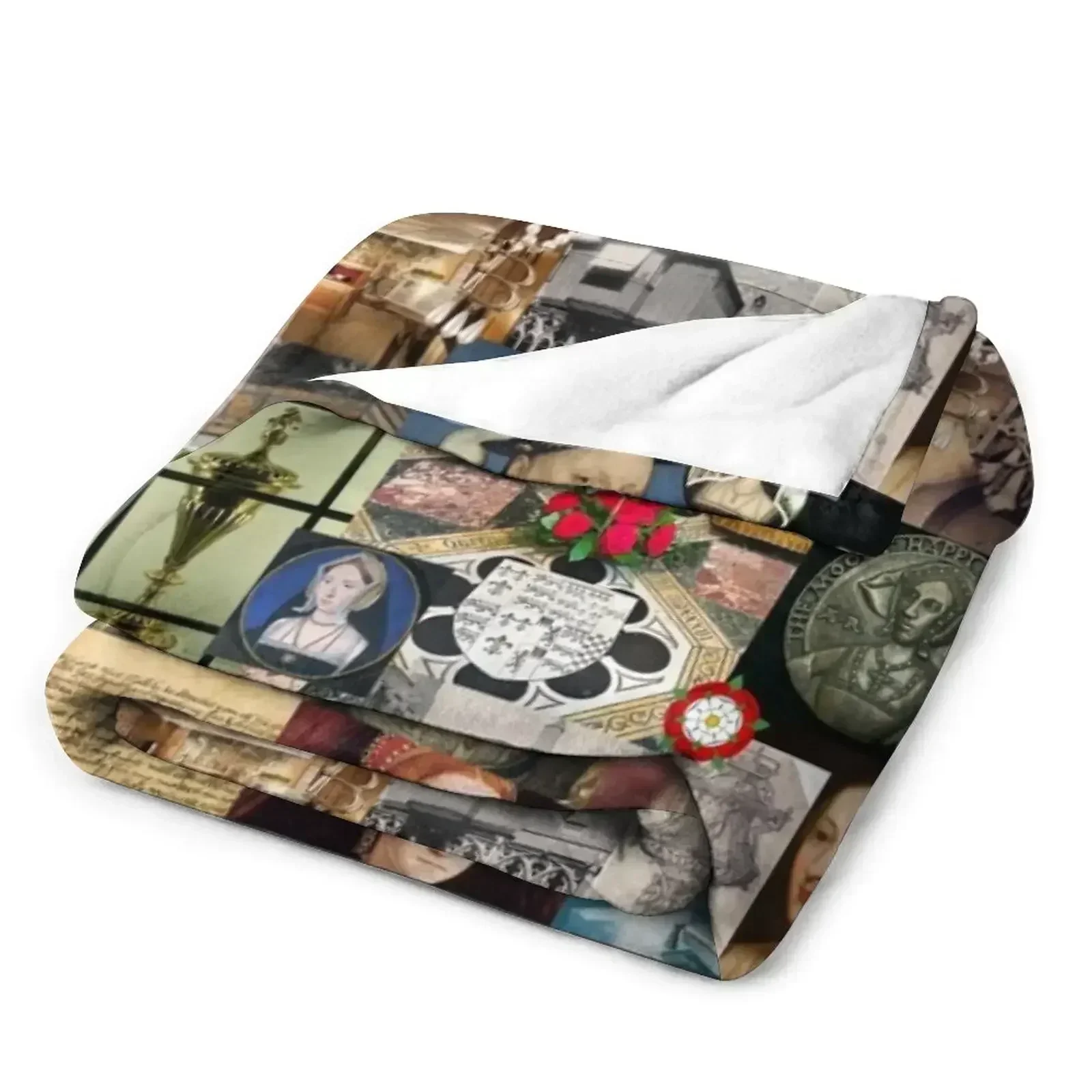 Одеяло с коллажем Anne Boleyn одеяла для диванов украшения