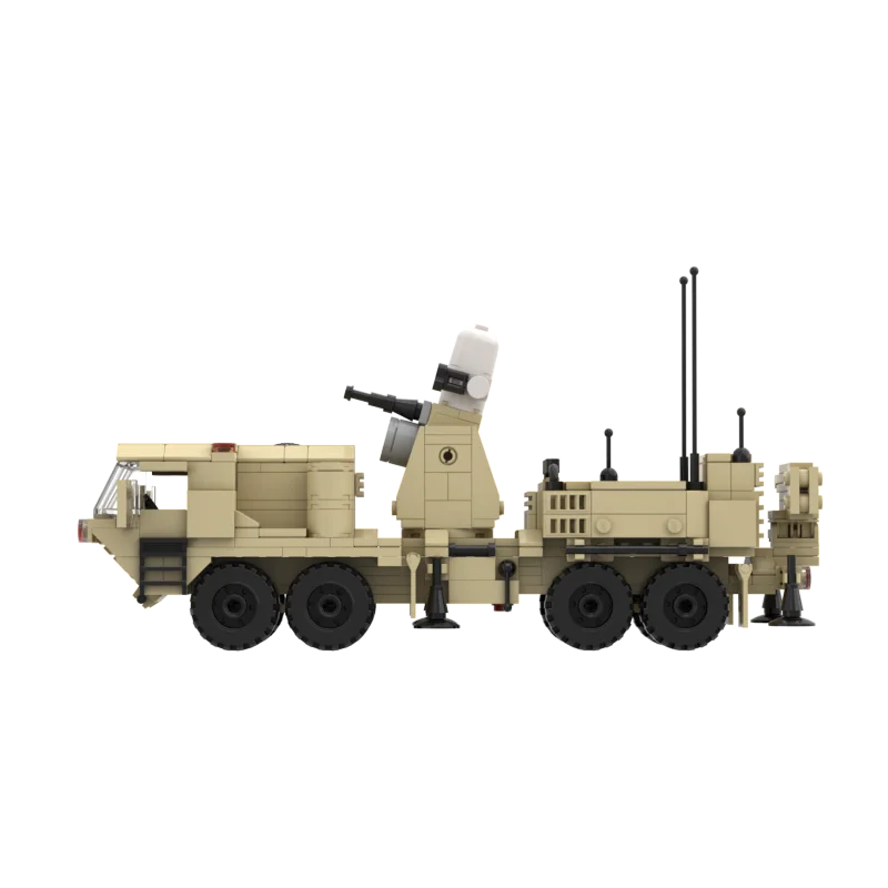 Фото MOC Block Building M977 HEMTT Phalanx Weapon System WW2 Военная техника Тактический грузовик Транспортные средства Кирпичи Игрушки Рождественские подарки №2