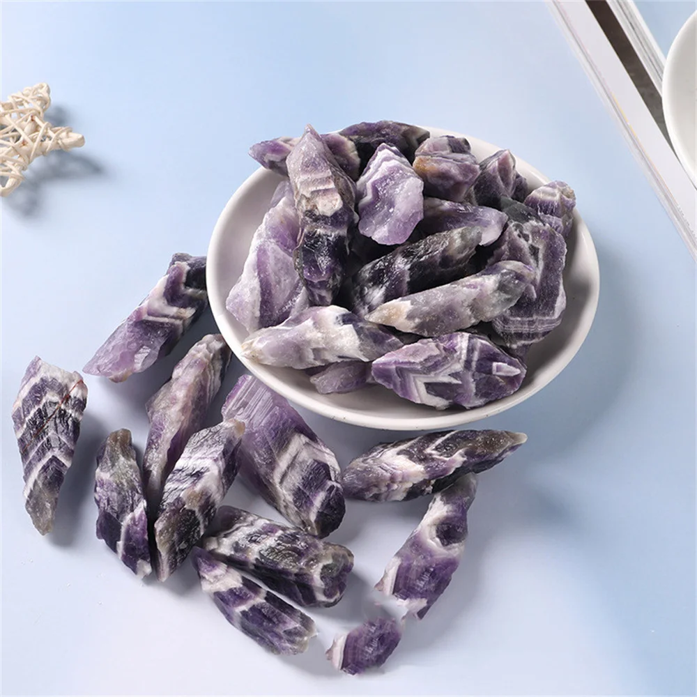 

Natural Beautiful Dream Amethyst Crystal Rough Stone Raw Purple Rock Quartz Specimens Energy Healing Crystals Mineral Specimen