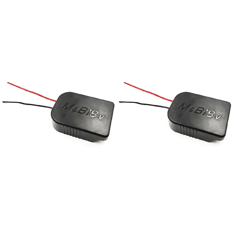 

2X Adapter For MAKITA& 18V Battery Power Mount Connector Adapter Dock Holder With 12 Awg Wires Adapter