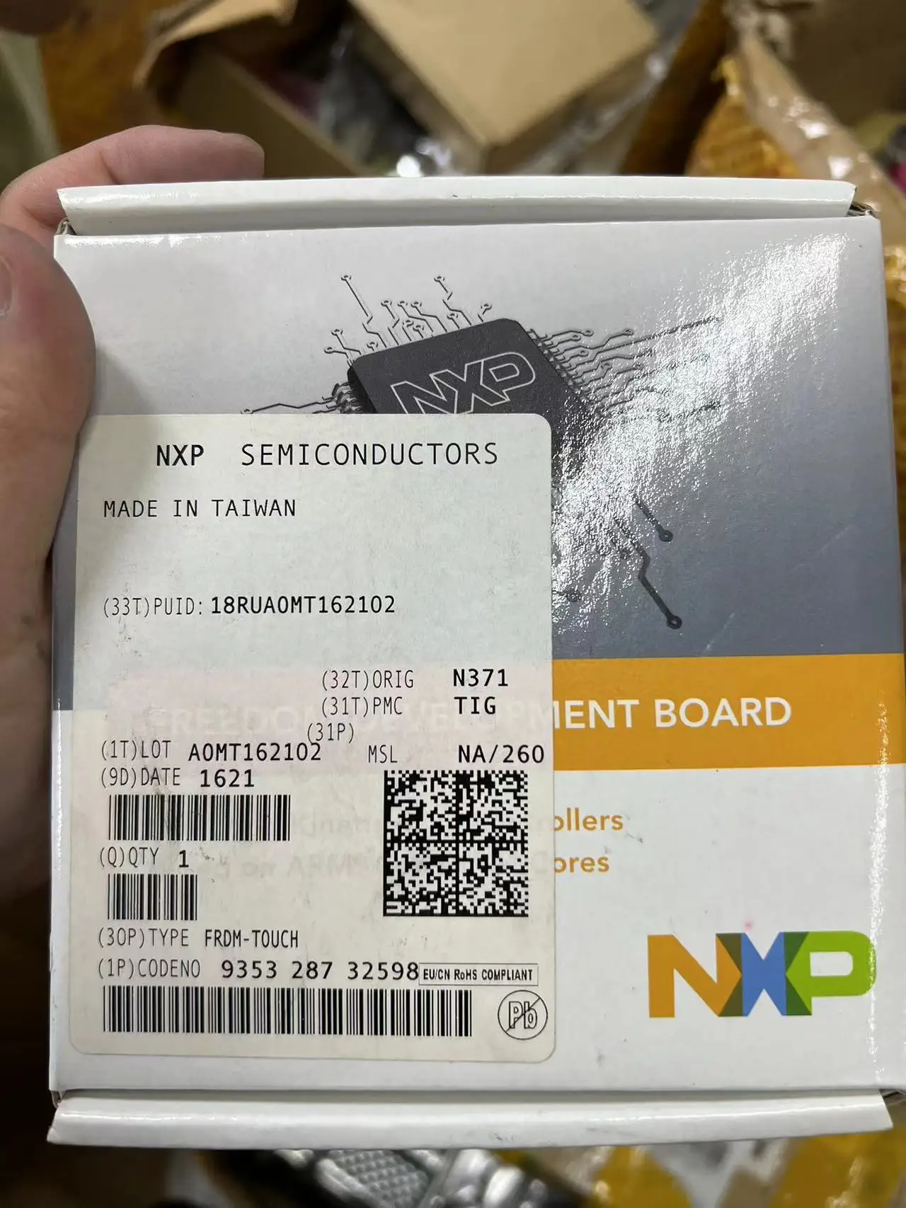 Модуль разработки (в программном обеспечении) NXP FRDM-TOUCH 18RUA0MT162102 SCH-29143 REVA