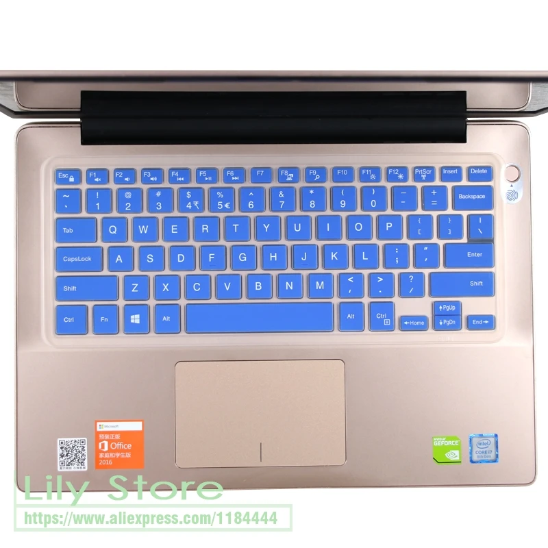 Силиконовый чехол для клавиатуры Dell Inspiron 15 5000 5568 5578 5579 5585 7569/Inspiron 7000 7570 7573 7579 7580 7586