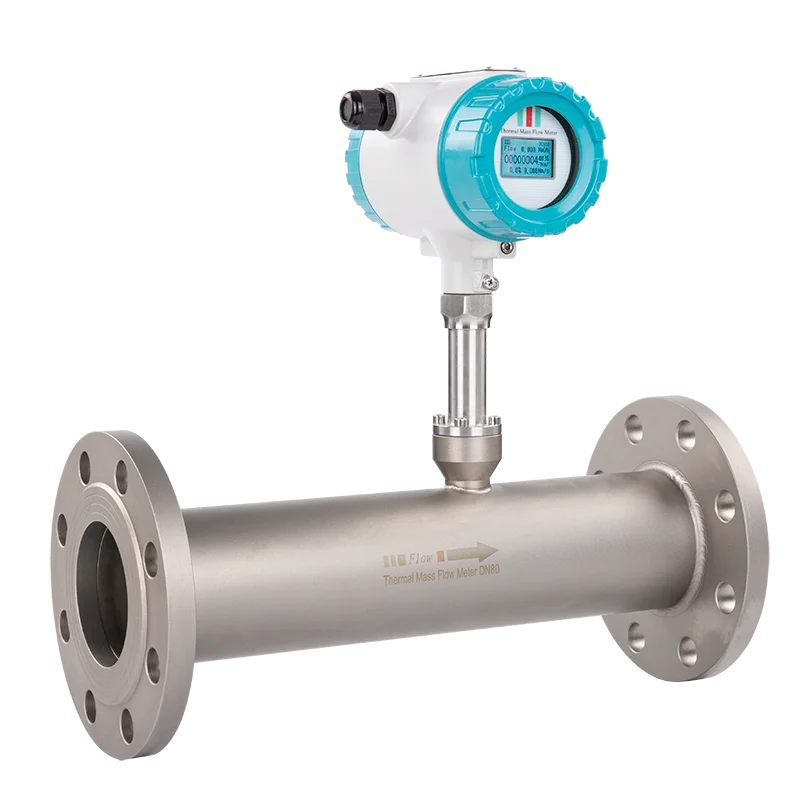 

Mass gas flow meter flange connect thermal gas mass flow meters