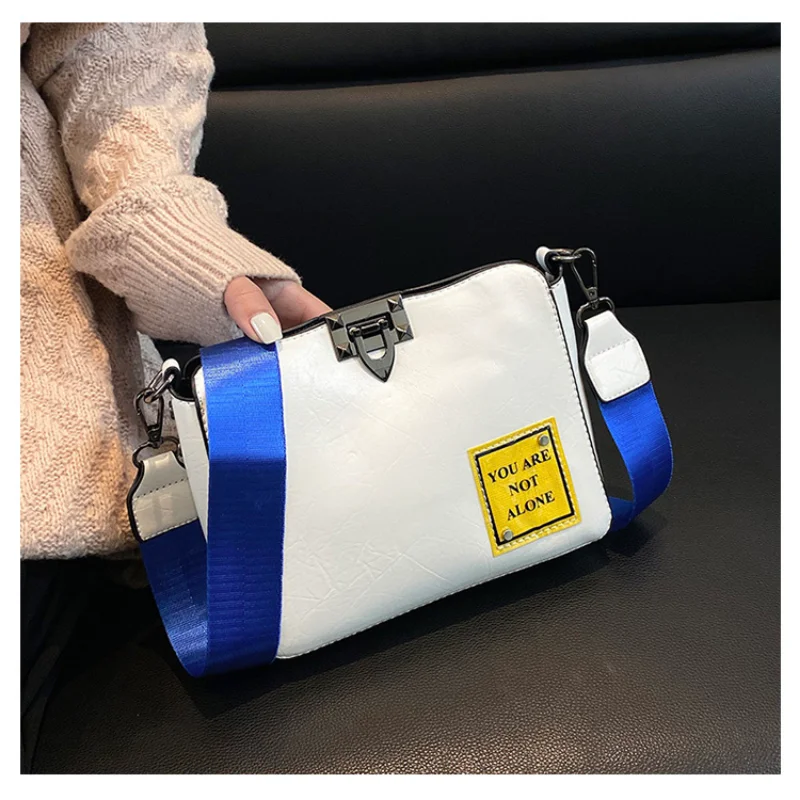 2023 Fashion Casual Ribbon Women's Shoulder Bag Trendy Men's Korean Color Ribbon Messenger Bag Men's And Women's IPad Backpack