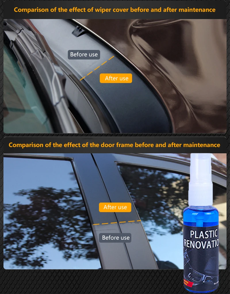 

30ml Plastic Leather Repair Liquid Interior Exterior Retreading Agent Automotive Coating Remover Maintenance Car Cleanr