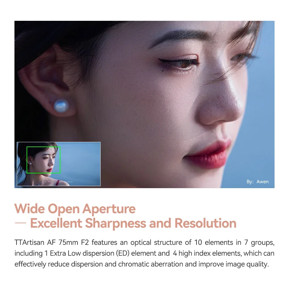 TTArtisan 75 мм F2 Автофокус полная Рамка беззеркальная камера объектив E Z крепление
