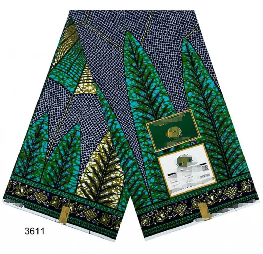 Высококачественная Настоящая Африканская восковая ткань из воска Анкары