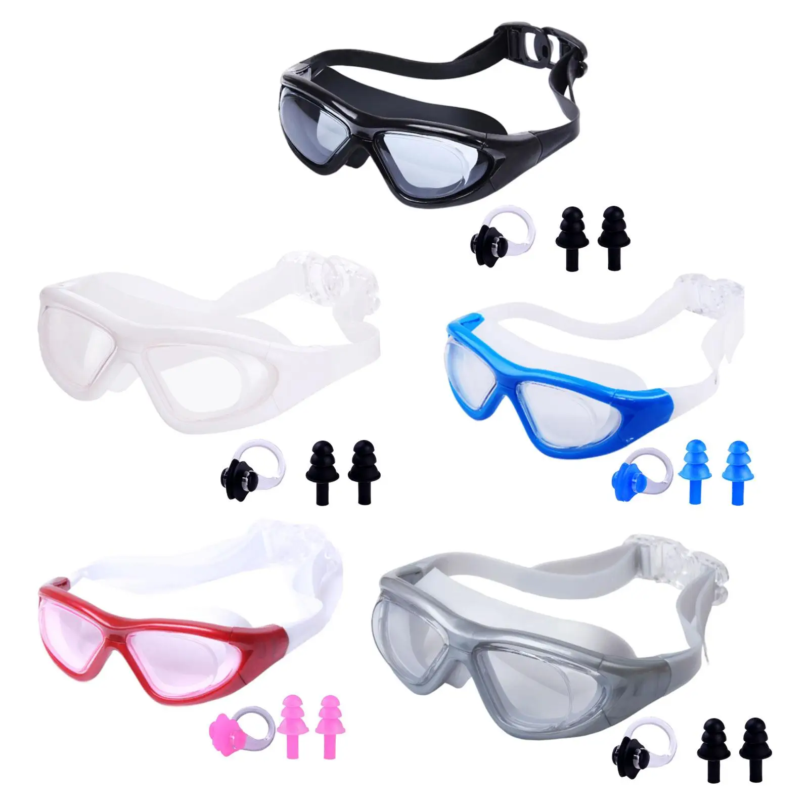 

Swimming Goggles with Storage Case Swim Eyewear for Teens Adult Women Men
