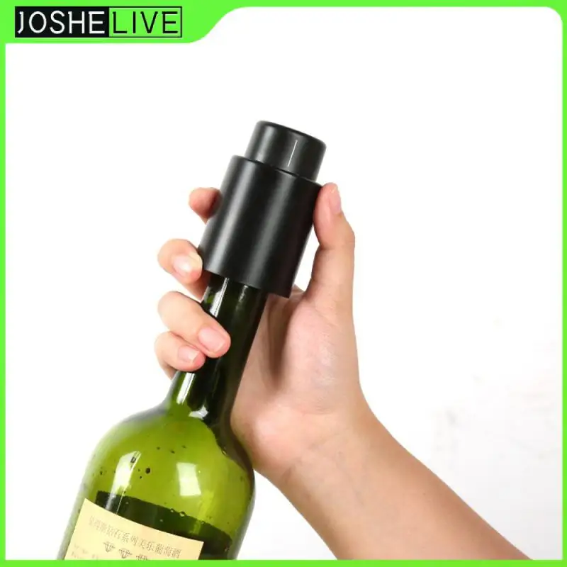 

Sealed Wine Cork Reusable Wine Bottle Stopper Wine Bottle Cap Stopper Wine Plug Tools Sealed Storage Wine Cork Black Portable
