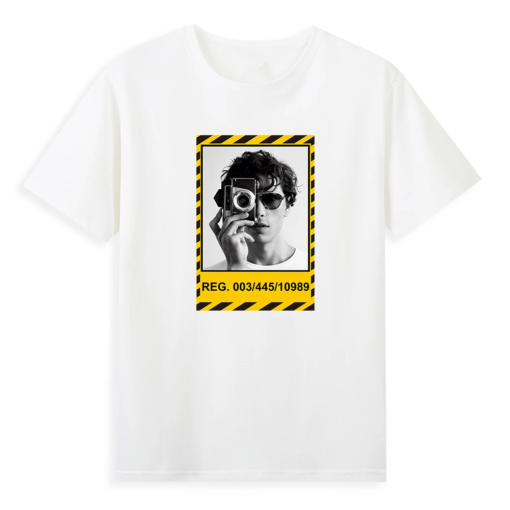 

New cotton T-shirt luxury brand co-ed trendy print 100% cotton