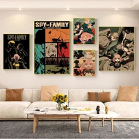 spyxfamily classic movie posters wall art retro posters for home posters wall stickers