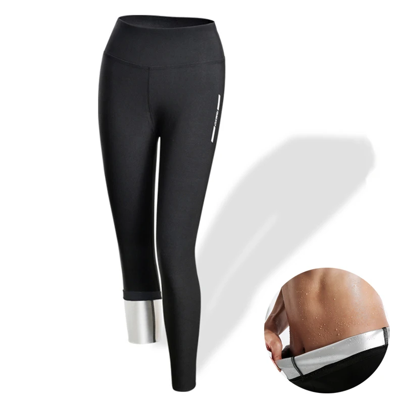 

Women Sports Trousers Weight Loss Sweating Pants Running Fitness Crops Sweat Pants Yoga Sweat Wicking High Waist Tights Leggings