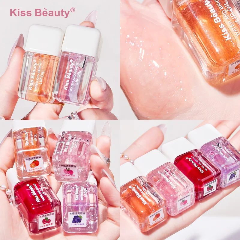 

Mirror Water Lip Gloss Glaze Transparent Glass Lip Oil Liquid Lipstick Lipgloss Moisturizing Natural High Gloss