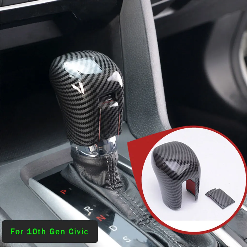 

2pcs set Precise Fit Gear Knob Cover For Civic 10Th Durable And Stylish Easy To Install