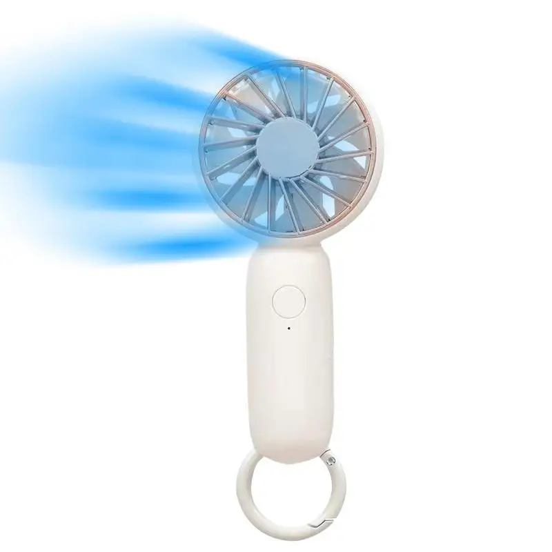 

Personal Fan Carabiner Neck Fans Portable Rechargeable 3 Speeds Lightweight Makeup USB Rechargeable Fan For Stylish Girls Women