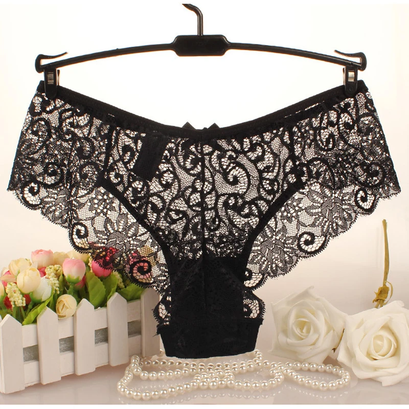 

1Pcs Lace Sexy Panties Female Intimates Tangas Women Sexy Panties Lingerie Low Waist Black Underwear for Women Briefs Panties