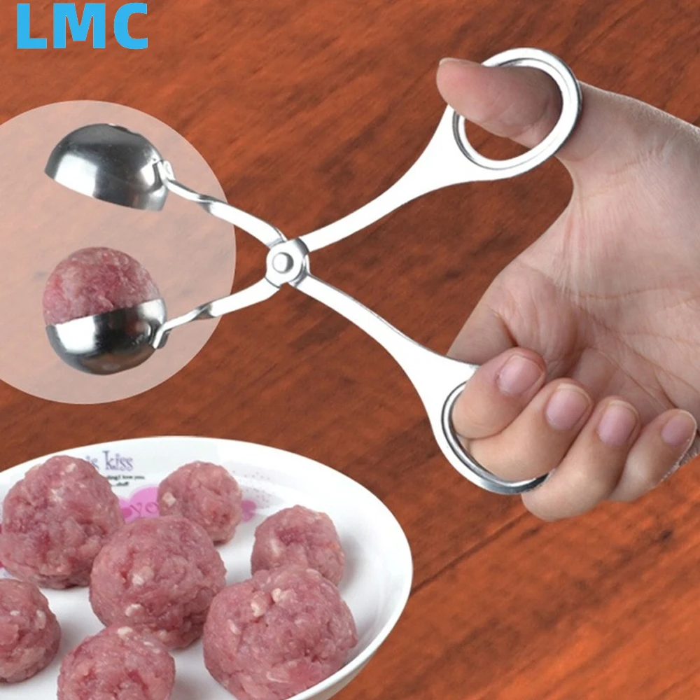 

LMC Stainless Steel Meatball Maker Clip Fish Ball Rice Ball Making Mold Form Tools Kitchen Accessories Gadgets Cuisine Cocina