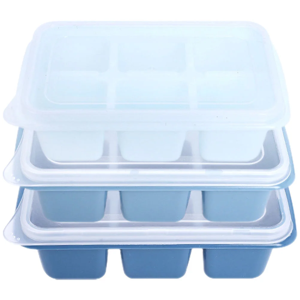 

Whiskey Ice Maker 6 Grid Ice Making Mold Cube Tray Large Convenient Trays Lid Molds Cubes Whiskey